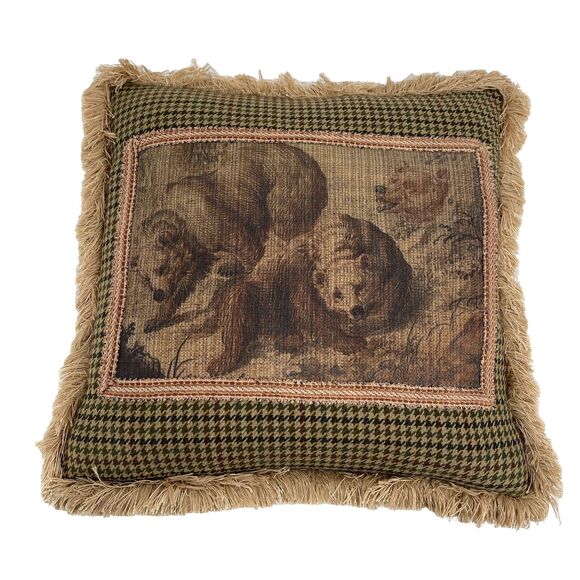 Pulvermacher Designs New York City Designer Pillow Bears 21 x 21